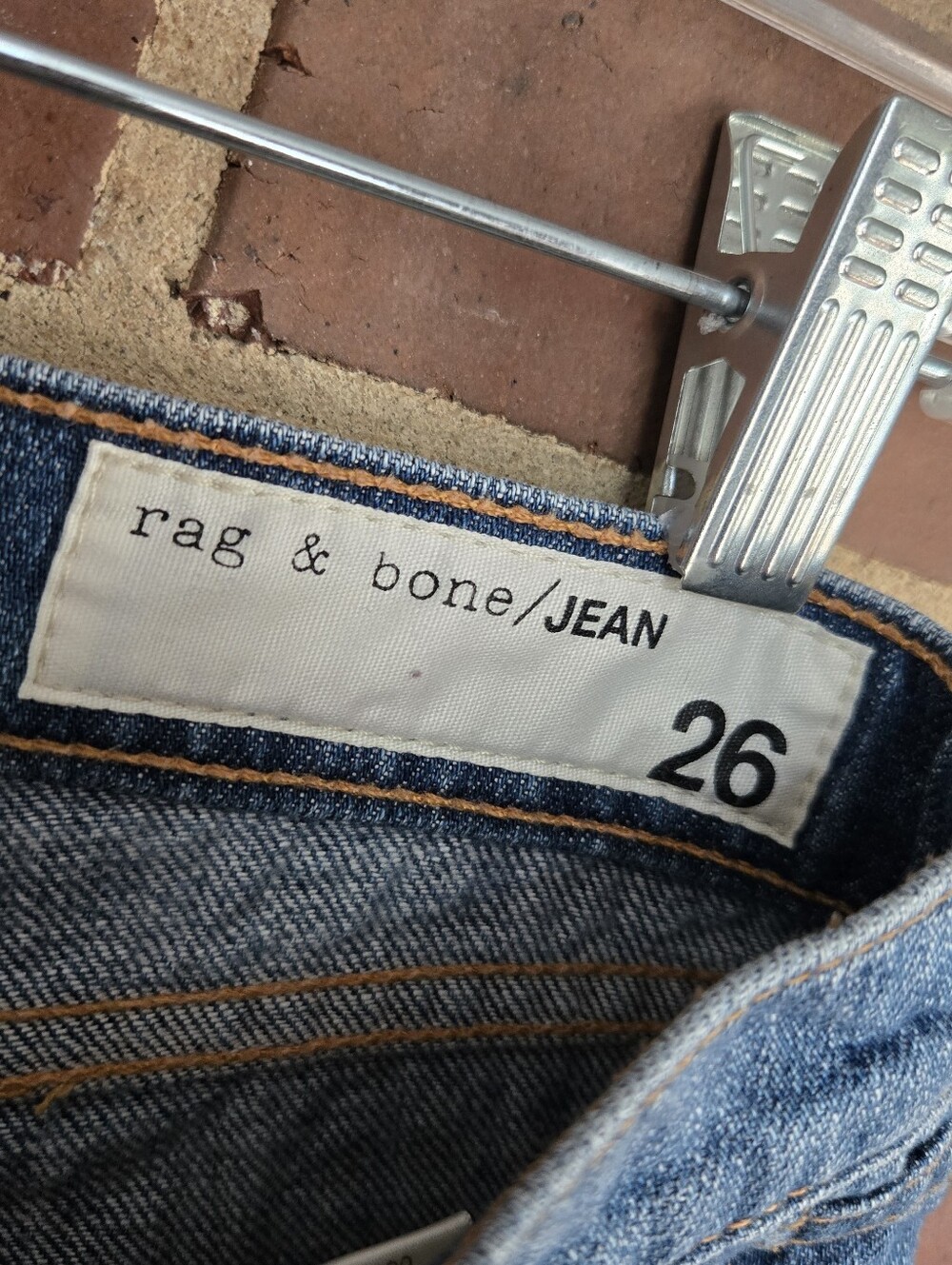 Rag & Bone Jean Cutoff Denim Shorts Size 26 Distressed Frayed Hem Festival Boho - Picture 6 of 8